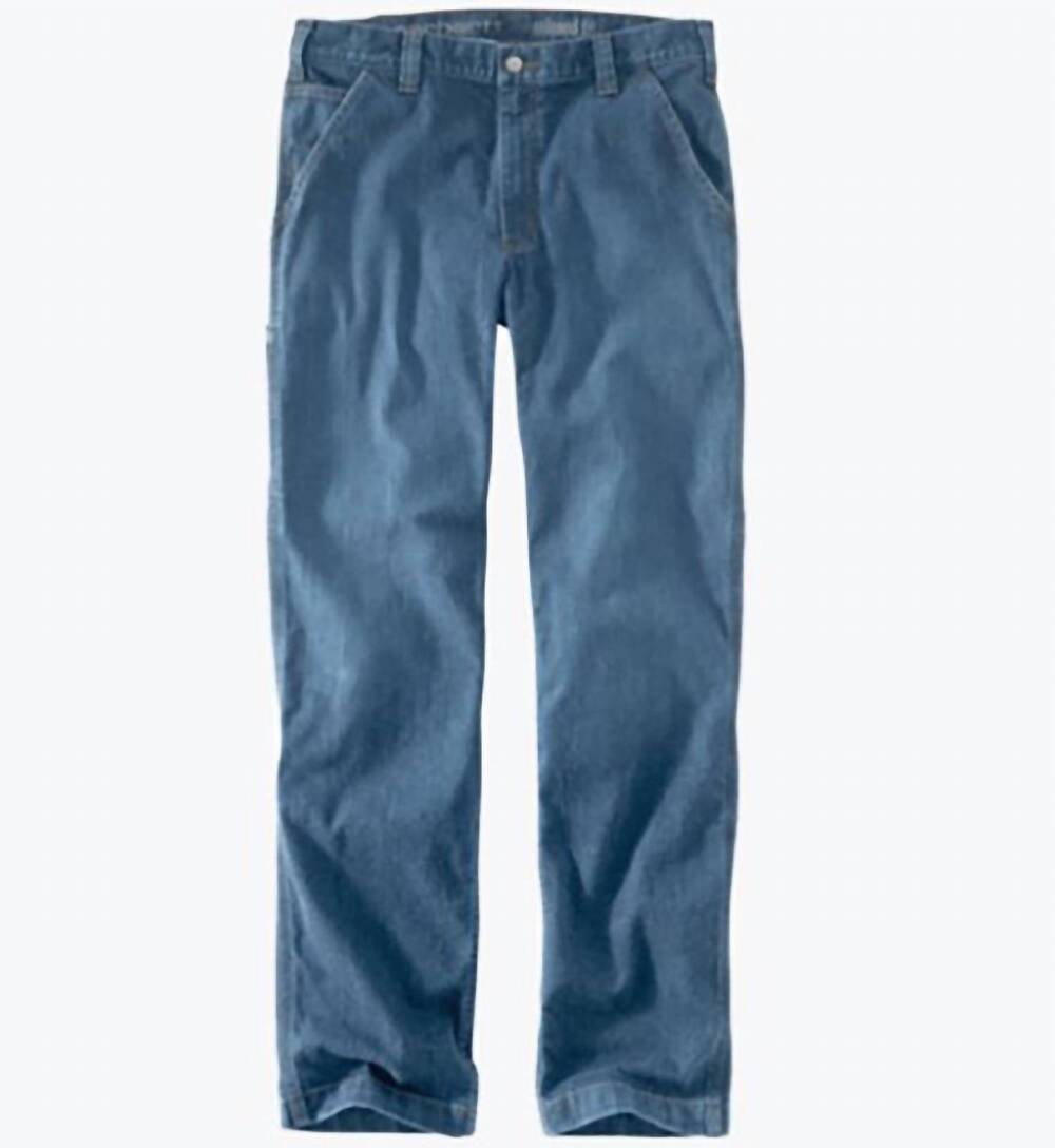 NEW CARHARTT men's relaxed-fit houghton rugged flex work dungaree jeans in vinta